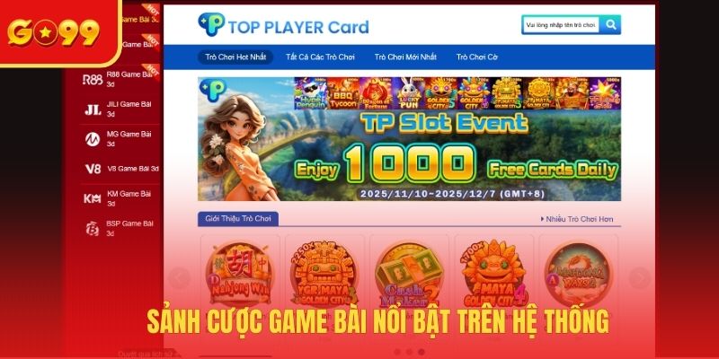 Game Bài Đổi Thưởng Go99 - Thử Sức Với Nhiều Tựa Game Hot - FEXIN